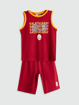 Galatasaray Bask?l? Erkek ?ocuk ?ortlu Pijama Tak?m?