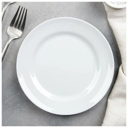 Ф_Тарелка мелкая 170 мм "Идиллия" Белье арт. ДБ_4С0289Ф34 без деколи