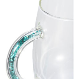 52752 GIPFEL Кружка CHRISTMAS STAR 450 мл, с декоративным наполнителем. Материал: боросиликатное стекло, ПЭТ. Цвет наполнителя: синий