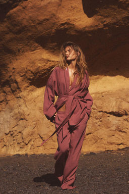 KIMONO JACKET WITH BELT - Zara фото 3