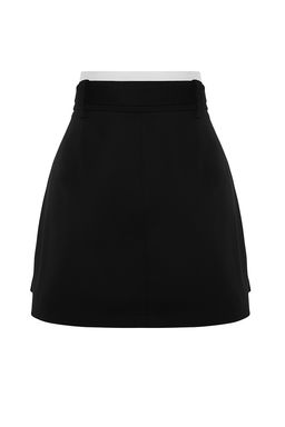 TRENDYOLMILLA Kahverengi Cift Kemer Detayl? Pileli Mini Dokuma Etek TWOAW24ET00079 фото 19