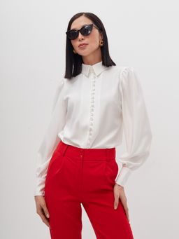 Блузка однотонная OD-639-18