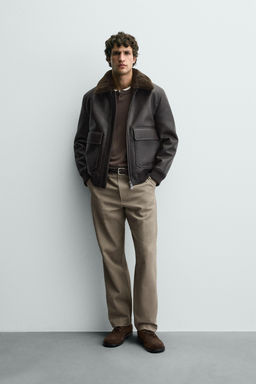 WASHED CHINO TROUSERS