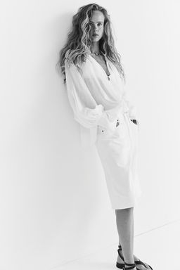 Blusa con mangas globo - H&m фото 5