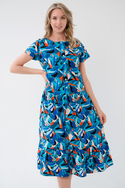 Платье женское из кулирки Кармелита осколки - Амадэль фото 4