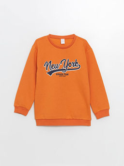 Bisiklet Yaka Erkek Bebek Sweatshirt