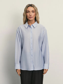 Блузка прямого кроя с содержанием льна / Zarina фото 3