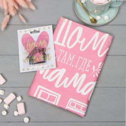 Набор Мама: полотенце, 40?73 см, саржа 190 г/м?, формочки для печенья