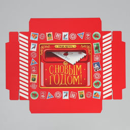 Коробка складная С Новым годом!, письмо, 30 20 9 см - Дарите счастье фото 6