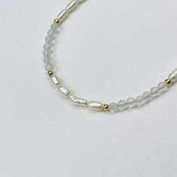 Браслет из Горного Хрусталя и Жемчуга