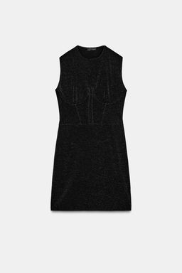 SHINY STRETCH SHORT DRESS - Zara фото 5