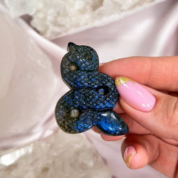 Фигурка резная Змея из Лабрадора - Радуга самоцветов фото 4