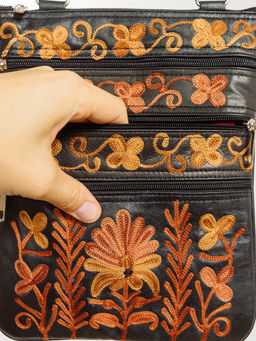 Сумка натуральная кожа через плечо №1114/27 - Ганг фото 5