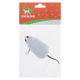 Мышь заводная, 7 см, белая - Пижон фото 6