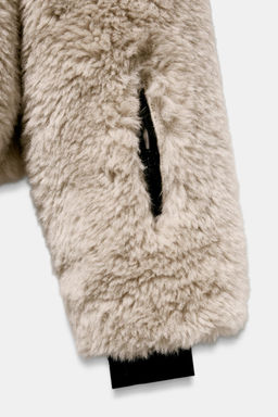 SHORT FAUX FUR HOODED COAT RECCO® TECHNOLOGY SKI COLLECTION - Zara фото 11