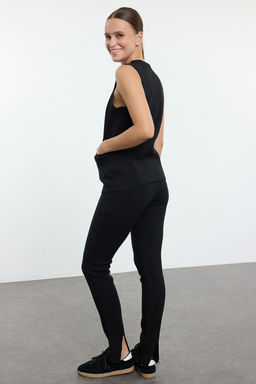 Siyah Premium Iplik/Ozel Iplik Triko Alt-Ust Tak?m TWOAW25AU00003 - Trendyolmilla фото 7