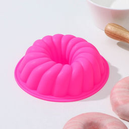 Форма для выпечки Доляна «Немецкий кекс. Заварное печенье», силикон, d=13 см, внутр.d=11.5 см, цвет синий