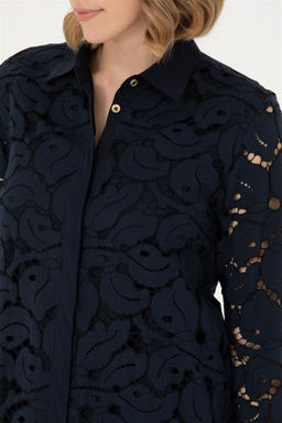 U. S. Polo Assn Женское темно-синее тканое платье - U.s. polo assn фото 14