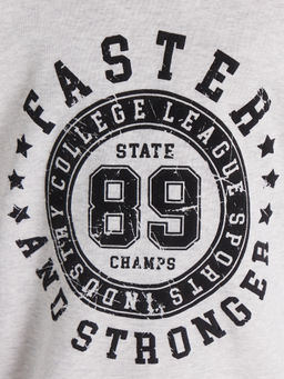 Комплект для мальчиков (худи, брюки) серый с печатью - Mark formelle фото 5