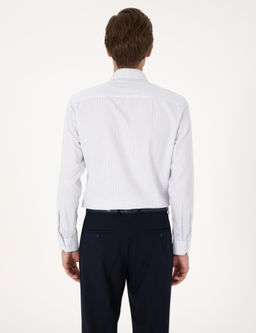 Mavi Kareli Slim Fit Uzun Kollu G_mlek - Pierre cardin фото 5