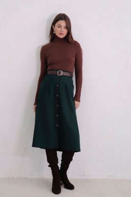 Юбка на пуговицах длины миди - Martichelli фото 44