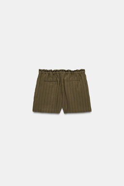 SHORTS JACQUARD RAYAS ZW COLLECTION / Marr?n-Azul - Zara фото 7