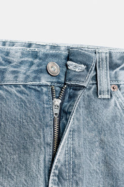 TRF CROPPED JEANS WITH DISPLACED SEAMS LOW-RISE