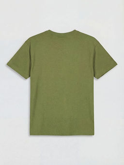 Bisiklet Yaka Yaz? Bask?l? Erkek ?ocuk Ti??rt