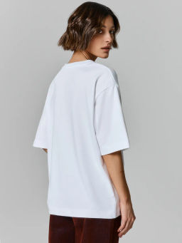 Футболка женская в белом цвете белый 112916