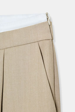 WIDE TROUSERS WITH DOUBLE WAISTBAND - Zara фото 9