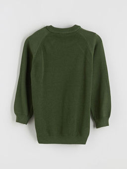 Bisiklet Yaka Uzun Kollu Erkek ?ocuk Triko Kazak