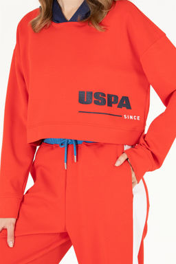 Женская красная толстовка с капюшоном Неожиданная скидка в корзине - U.s. polo assn фото 6