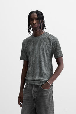 SPRAY PRINT KNIT T-SHIRT - Zara фото 2