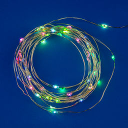 ULD-S0500-050/DTB/3AA/RC RGB IP20 DEW Гирлянда светодиодная Роса на батарейках 3AA (не в/к), 5м. 50 светодиодов. RGB свет. Пульт ДУ (в/к). Провод прозрачный. TM Uniel