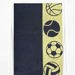 6с102.411ж1 Мячи(т.серый1) Полотенце махровое 67х150см