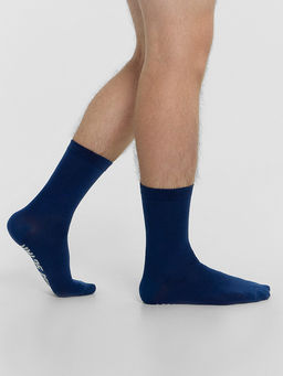 Цена за 5 пар! Носки мужские синие