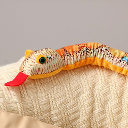 Мягкая игрушка Змея, 80 см, голубые пятна - Simaland фото 3