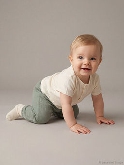 Erkek Bebek M?slin Ti??rt ve Pantolon