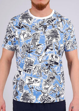 CLE Футболка муж. 542371/24кдн maxi джинсовый/т.синий - Clever wear фото 3