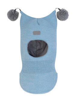 Шлем вязаный светлоголубой