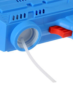 Генератор мыльных пузырей Пистолет, световые эффекты, работает от батареек, синий - Simaland фото 6