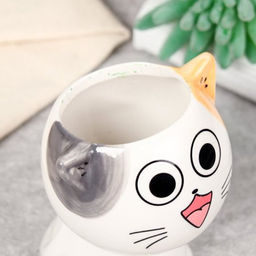 Кашпо 8,2х6,5х10,5 см Коты / WN36 /уп 6/96/ цветное - ГалеонТрейд фото 9