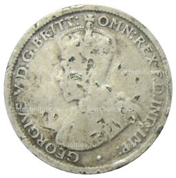 Монета 6 пенсов 1917 года Австралия