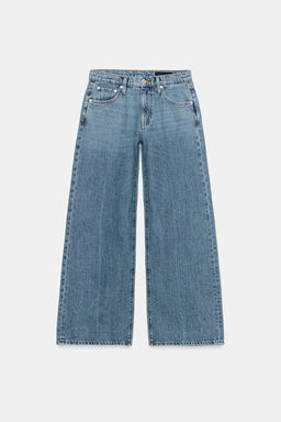 ZW COLLECTION LOW-RISE WIDE-LEG JEANS - Zara фото 13