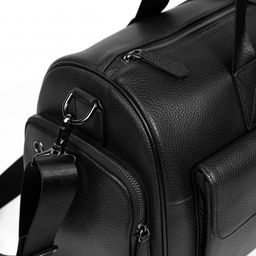 Дорожная сумка, кожа, MIRONPAN 10890 Черный