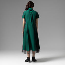 Платье-рубашка с накидкой из сетки, Стильное самообладание ( 2 в 1) - Charutti фото 5