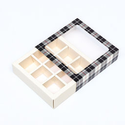 Цена за 2 шт. Коробка для 9 конфет с обечайкой, «Мужской» 13.8×13.8×3.8 см