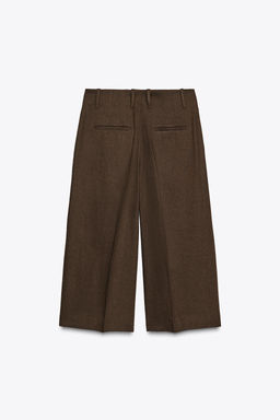 LINEN-BLEND LONG BERMUDA SHORTS ZW COLLECTION - Zara фото 15