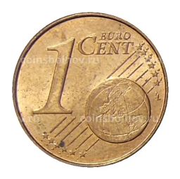 Монета 1 евроцент 2017 года Франция
