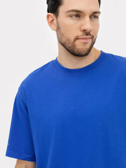 Футболка мужская синяя с печатью ультрамарин +печать 111846 - Mark formelle фото 4